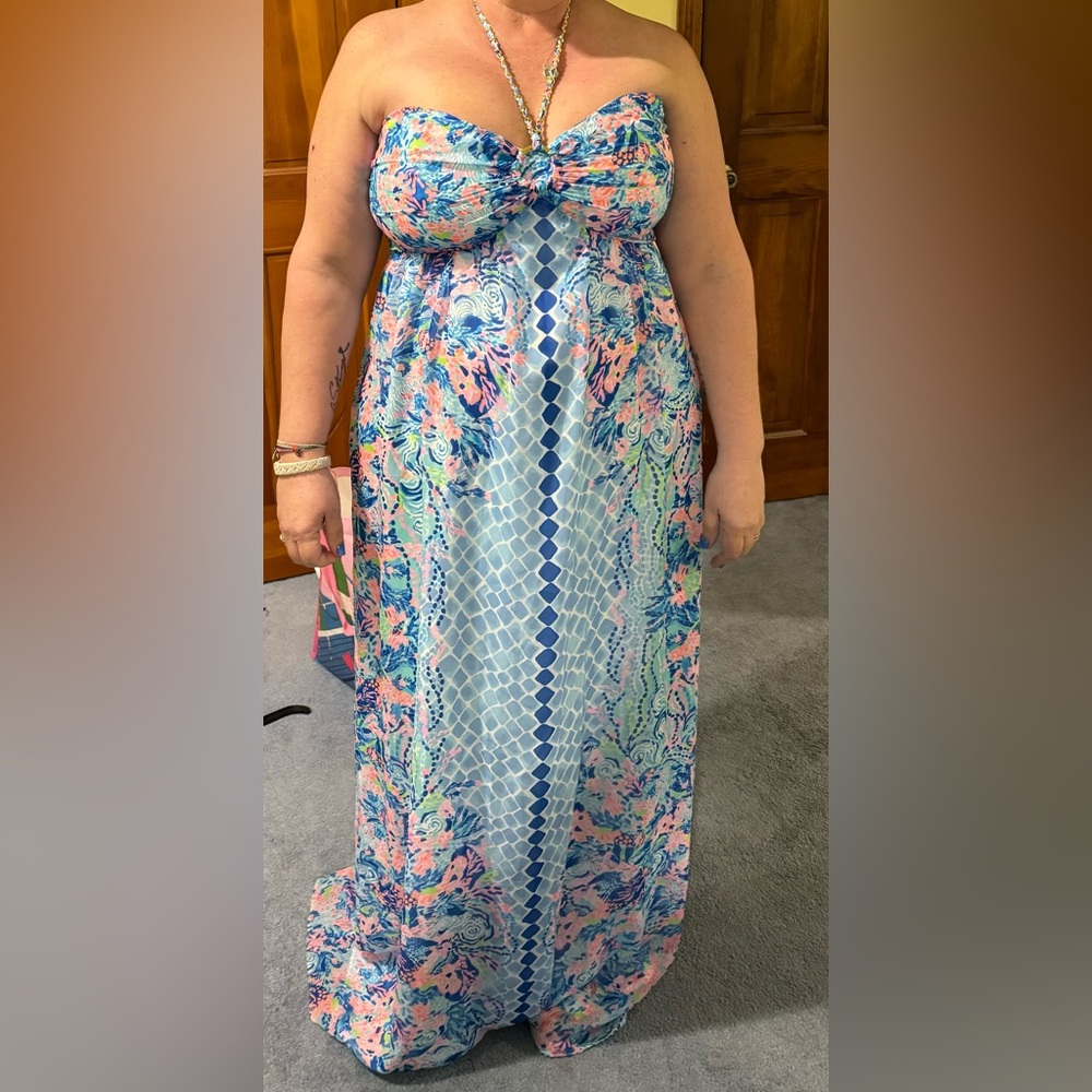 Lilly Pulitzer size 16 Halter Maxi New with Tags!